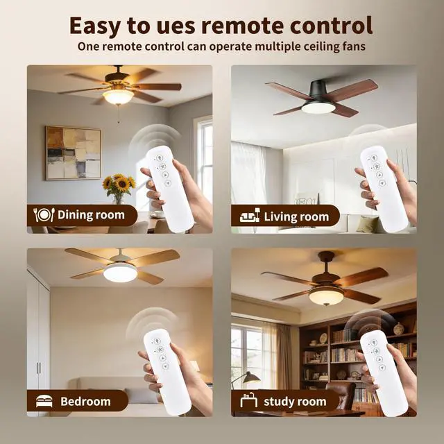 Alt view image 7 of 7 - 99372 99119 P/N K6019-01 Replacement Remote Control for Hunter Ceiling Fan | for model: 99372 99770 99392 99118 99122 99123, 3-Speed & Light Dimmer with Wall Mount (Remote Only)
