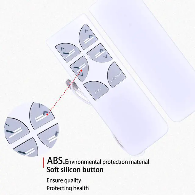 Alt view image 4 of 7 - HB 12012-00 Remote for Serta Motion Esssentials 2 II Adjustable Bed | Compatible with Linak HB12012-00 HB42-00 Hand Control