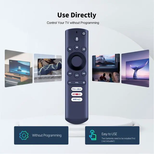 Alt view image 2 of 6 - G0V0Q7 Remote for Westinghouse/Element/Seiki 43GSR4100KN TV | Voice Control,Easy pairing,Responsive control,for EL4KAMZ4317 WA43UFT1001