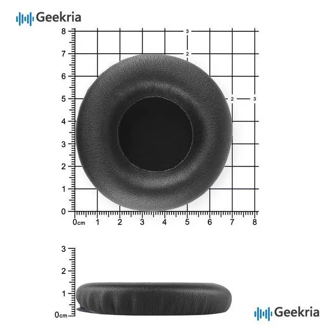 Alt view image 6 of 7 - Replacement Ear Pads Compatible with Monster DNA On-Ear Headphones Ear Cushions, Headset Earpads, Ear Cups Cover Repair Parts (Black)
