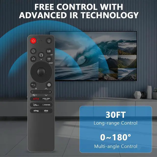 Alt view image 5 of 7 - Replacement Voice Remote Control fit for LG QNED82A Smart TV | 43QNED82AUA 50QNED82AUA 55QNED82AUA 65QNED82AUA 75QNED82AUA 86QNED82AUA 55QNED85AUA 50QNED85AUA 65QNED85AUA