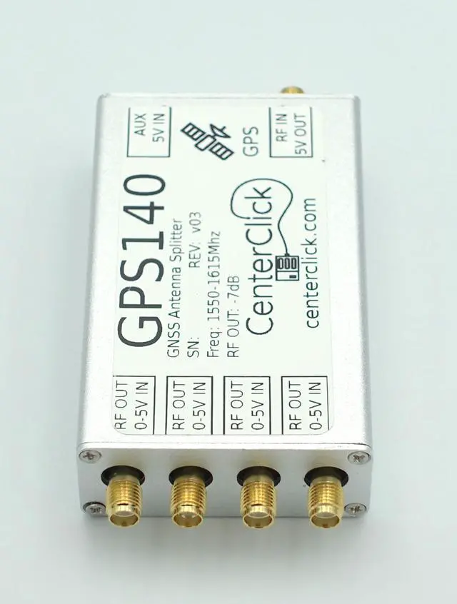 Alt view image 2 of 4 - GPS14x GPS/GNSS 4-Way Splitter for Powered Antennas (GPS140)