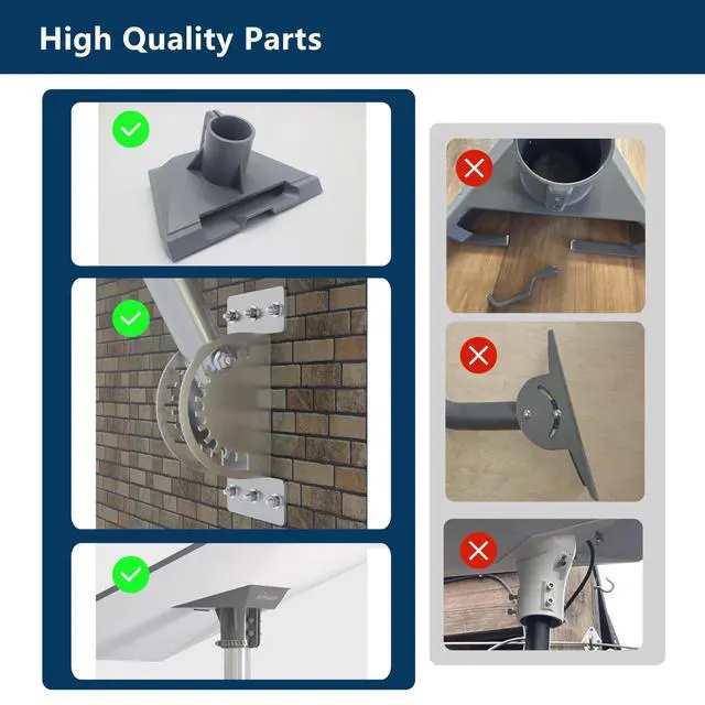 Alt view image 2 of 6 - Starlink Standard 4/4X Wall J Mount Pivot Include Pipe Adapter Gen 3/V4 | Stainless Steel