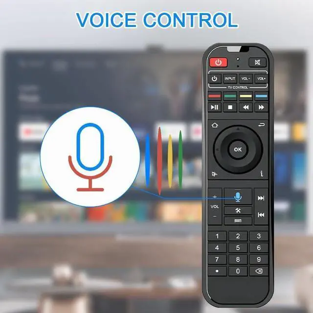 Alt view image 2 of 6 - Voice Remote Control RC-200, Replacement Bluetooth Remote Controller for Smart Box S6 Ultra S6 Max S6 Pro S5 Max S5 Pro