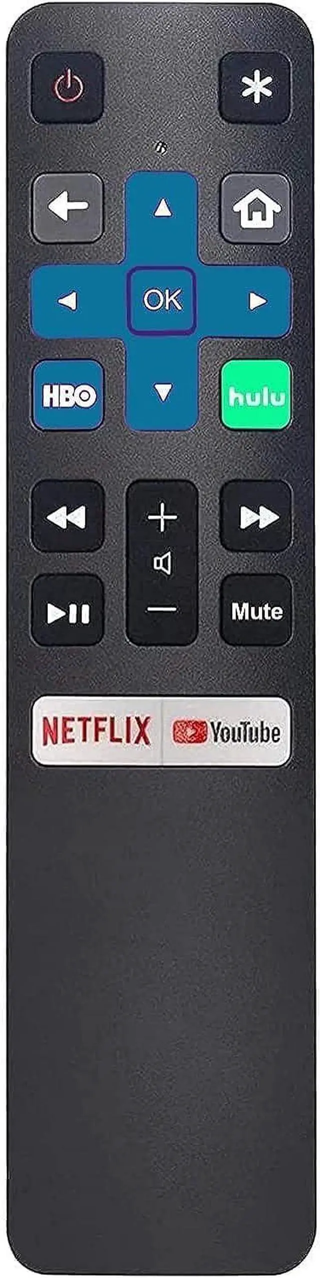 Main image of Basic Replacement Remote for Westinghouse WA43UFA1001, WA50UFA1001, WA55UFA1001, WA65UFA1001, WA43UFT1001, WA50UFT1001, WA55UFT1001, WA65UFT1001. Without Voice Recognition