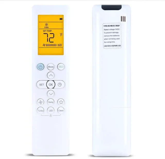 Main image of RG10A4(D1) Remote for Samsung/Pioneer/Elgin/Midea/SENVILLE Air Conditioner | RG10A4(S)/BGEF RG10A3(B2S)/BGEF