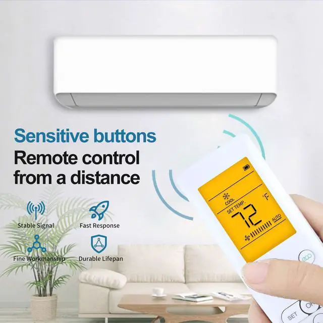 Alt view image 3 of 7 - RG10A4(D1) Remote for Samsung/Pioneer/Elgin/Midea/SENVILLE Air Conditioner | RG10A4(S)/BGEF RG10A3(B2S)/BGEF