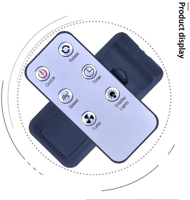 Alt view image 3 of 7 - Replacement Remote Control for LivePure Bladeless Indoor/Outdoor Rechargeable Fan LP1780FAN-SGE LP1780FAN-TEA LP1780FAN-LAV LP1780FAN-DNB LP1780FAN-COR
