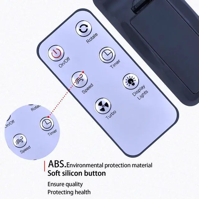 Alt view image 4 of 7 - Replacement Remote Control for LivePure Bladeless Indoor/Outdoor Rechargeable Fan LP1780FAN-SGE LP1780FAN-TEA LP1780FAN-LAV LP1780FAN-DNB LP1780FAN-COR