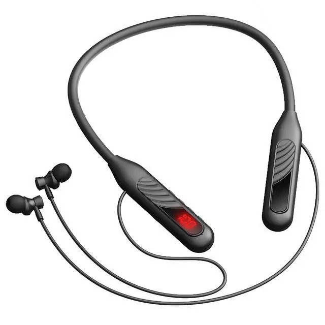 Main image of 80Hrs Extra Long Playtime Neckband Wireless Earphones Headphones, V5.3 Headphones Stereo Bass in-Ear Headsets with Mic, Waterproof Earphones, Neckband Earbuds for Sport, Business (Black)