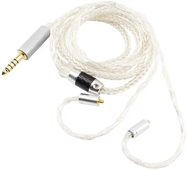 Main image of MMCX IEM Cable 4.4mm Balanced Silver Plated Copper Earphone Upgrade Cord Compatible with Shure SE215 SE425 UE900 Moondrop Aria Tin T2 T3 BGVP 1.2m 4ft