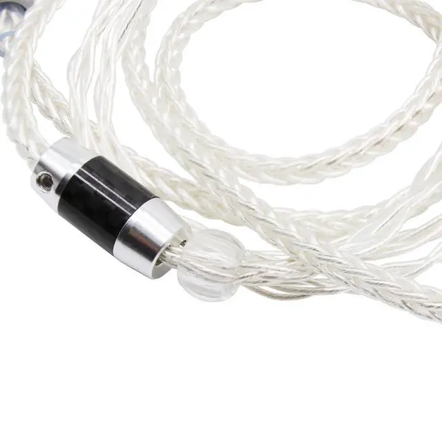Alt view image 4 of 6 - MMCX IEM Cable 4.4mm Balanced Silver Plated Copper Earphone Upgrade Cord Compatible with Shure SE215 SE425 UE900 Moondrop Aria Tin T2 T3 BGVP 1.2m 4ft