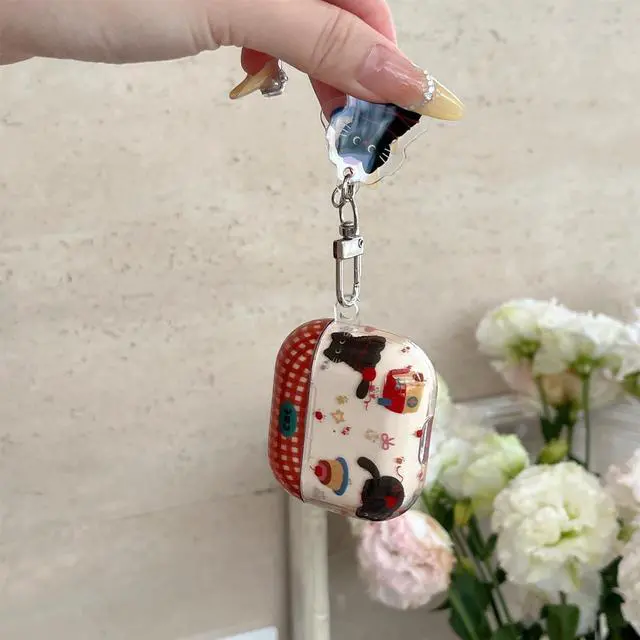 Alt view image 3 of 6 - for Airpods Pro 3 Case Cute(2025),Boys Funny Cat Animals Pattern Earphone Protective Cover,Kawaii Soft Shell for AirPod Pro 3rd Generation for Woman Girls