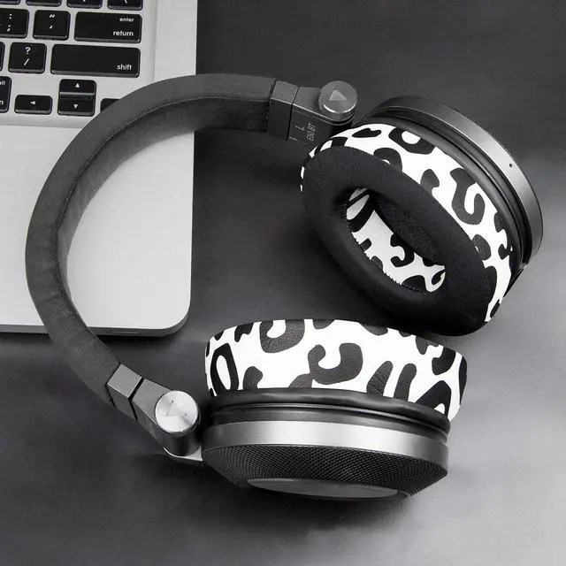 Alt view image 2 of 6 - Cooling Gel Earpads Replacement for JBL Synchros E50 E50BT S500 S700 Wireless Headphones, Ear Pads Cushions with Noise Isolation Foam - Snow Leopard