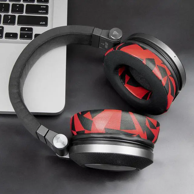 Alt view image 2 of 6 - Cooling Gel Earpads Replacement for JBL Synchros E50 E50BT S500 S700 Wireless Headphones, Ear Pads Cushions with Noise Isolation Foam - Red Storm