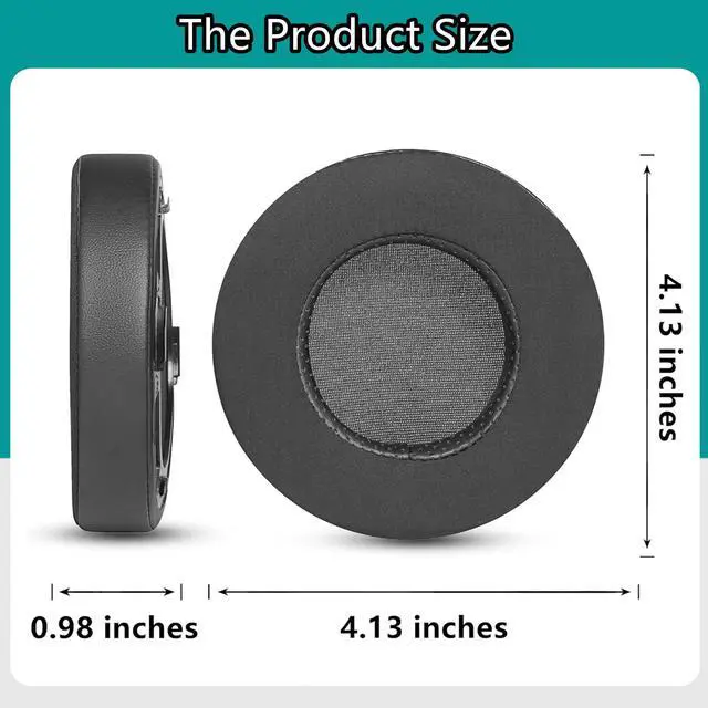 Alt view image 4 of 7 - Ear Pads Replacement for HiFiMan Sundara HE400SE Cushions Memory Foam. | premium protein leather and all-day comfortable long wear friendly - Black