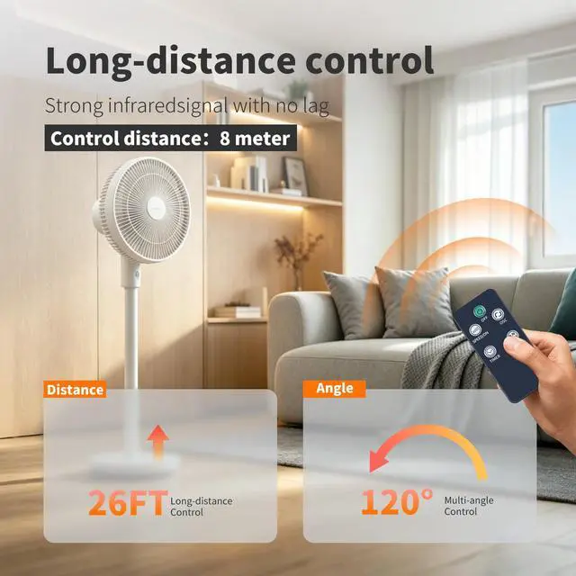 Alt view image 2 of 7 - Remote Control for Black+Decker 46 Inch Tower Fan BFTR146 | for CIH 37 Inch Tower Fan TF3804TR-S