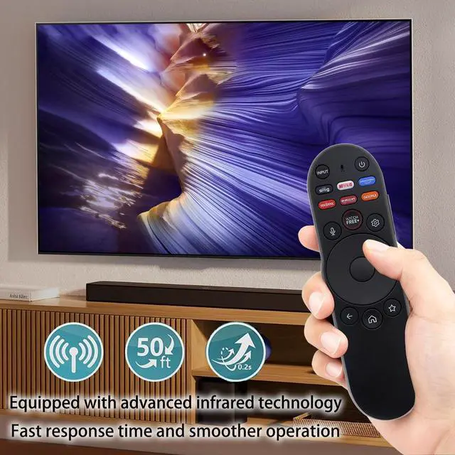 Alt view image 7 of 7 - Replacement Compatible with VIZIO-Smart-TV-Remote - XRT270 Voice Control Compatible with Vizio FHD 4K Quantum D/P/M/V-Series Smart TV