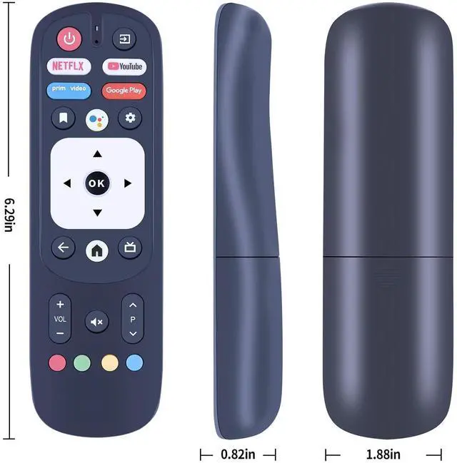 Alt view image 3 of 3 - RM-C3287 sub RM-C3570 Voice Replacement Remote for JVC Smart Android TV | Compatible Models: RMC3287 65PFL5604/F7 65PFL5766/F7 50PFL5766 65PFL5704/F7 65PFL5504/F7, Voice Control, Easy Pairing