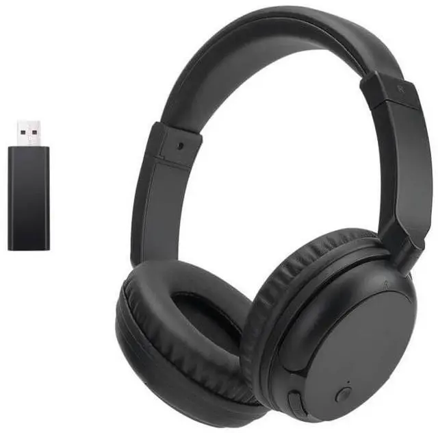 Main image of Wireless Bluetooth TV Headset, Deep Bass Bluetooth Headphones Over Ear for Adults and Seniors, HiFi Stereo Lightweight Headphones for Home Office TV, PC, Cellphone (Black)