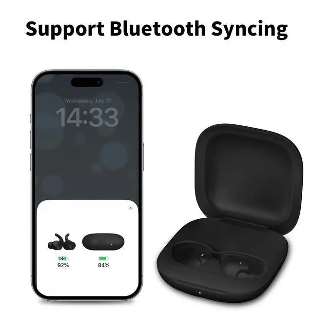 Alt view image 3 of 7 - Charging Case Compatible for Beats Fit Pro, Portable Charger Case Replacement with Pairing Sync Button, 700mAh Built-in Battery (Headphones Not Included)