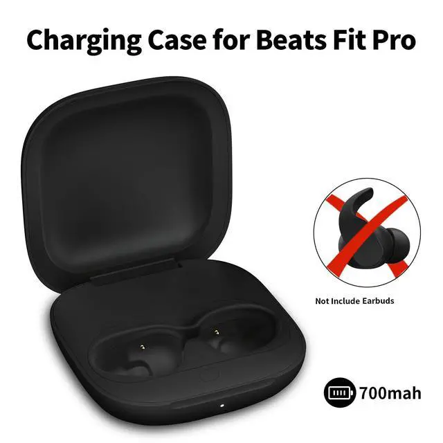 Alt view image 2 of 7 - Charging Case Compatible for Beats Fit Pro, Portable Charger Case Replacement with Pairing Sync Button, 700mAh Built-in Battery (Headphones Not Included)