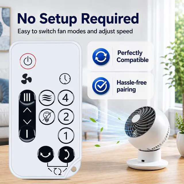 Alt view image 4 of 7 - Replacement Remote Control for IRIS Ohyama Woozoo Air Circulator Fan SC15T | PCF-SC15T 1354207