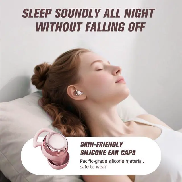 Alt view image 2 of 7 - Invisible Small Mini Sleep Earbuds Pink Wireless Bluetooth Comfortable Side Sleepers Sleeping Tiny Micro Smallest Discreet Hidden Earbud Headphones for Work Ear Buds for Small Ear Canals Women