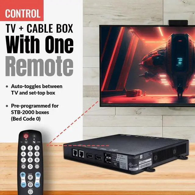 Alt view image 4 of 6 - EzWipe Universal TV Remote Control - 1-Device - TV Only | for Hospitality, Hotels, Motels, Commercial TVs - Clean Wipeable Membrane Surface - RRHC100