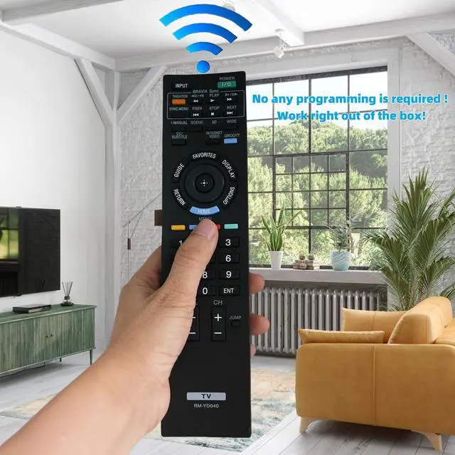Alt view image 2 of 7 - Universal Remote Control Fit for rm-yd040 rm-yd033 rm-yd035 rm-yd034 KDL-46HX800 KDL-40HX800 KDL-55HX800 KDL55HX729 KDL65HX729 KDL32EX500 148782912 rm-yd053 rm-yd046 for Sony TV