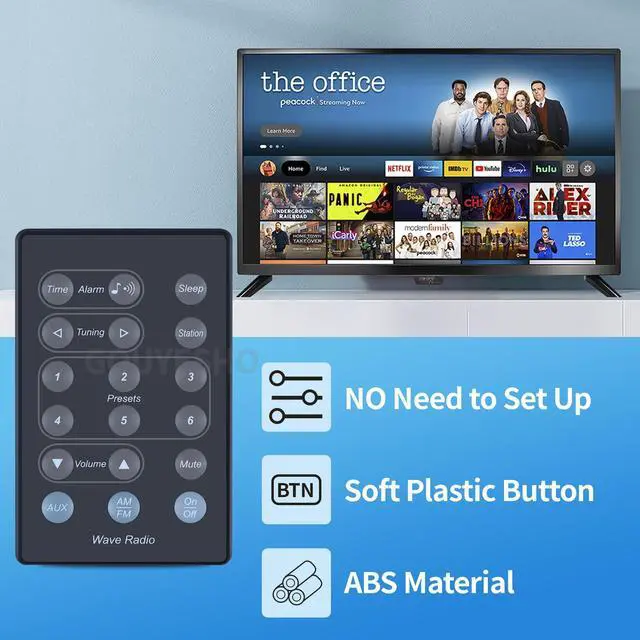 Alt view image 3 of 7 - Replacement Remote Control fit for Bose Wave Radio AWR1-1W AWR1-2W AWR113 AWR131