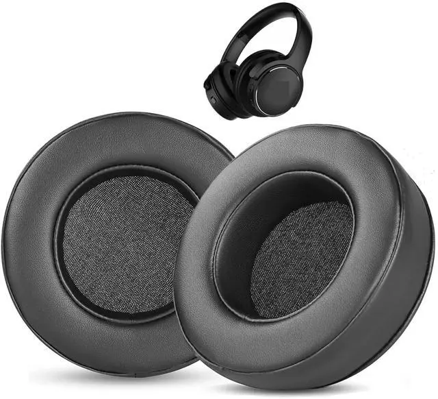 Main image of TT-BH040 Ear Pads Replacement Compatible with Taotronics TT-BH040 Headphone Upgrade Earpads Ear Cushions Protein Leather Noise Isolation Foam Black
