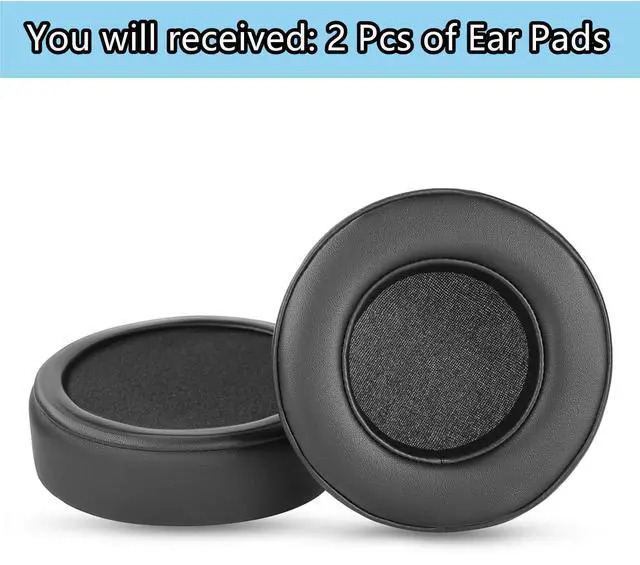 Alt view image 6 of 6 - TT-BH040 Ear Pads Replacement Compatible with Taotronics TT-BH040 Headphone Upgrade Earpads Ear Cushions Protein Leather Noise Isolation Foam Black