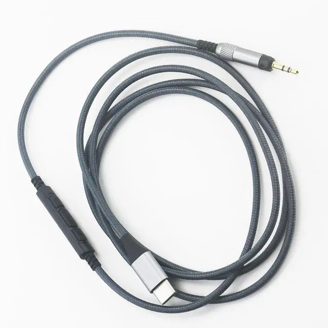 Alt view image 6 of 6 - USB C to 2.5mm Audio Cable Compatible with Audio Technica ATH-M60X ATH-M50x ATH-M40x ATH-M70x Headphone, Remote Volume Mic Remote Volume Mic Compatible with iPhone 17/ Air /16/15/iPad