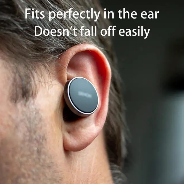 Alt view image 2 of 4 - Replacement Silicone Ear Tips for Denon Perl Pro Earbuds, 6 Pairs | (S/M/L, Black)