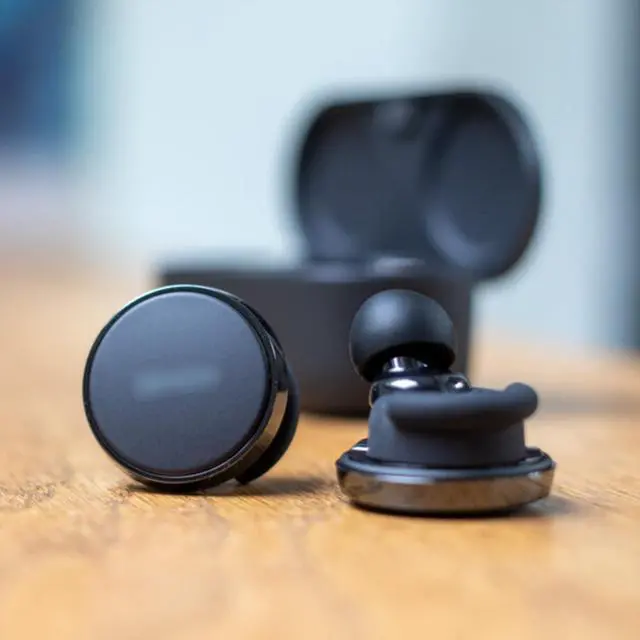 Alt view image 3 of 4 - Replacement Silicone Ear Tips for Denon Perl Pro Earbuds, 6 Pairs | (S/M/L, Black)