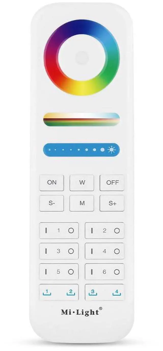 Main image of FUT089S 6-Zone RGB+CCT Remote 2.4GHz, Wireless LED Remote Controller, 6 Independent Zones Full Color & Tunable White, Upgraded Scene Control
