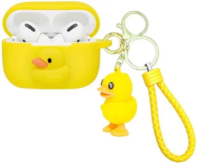 Main image of for Airpod Pro Case, Cute Kawaii Cover for Airpod Pro 2019 with Keychain for Women (Duck)