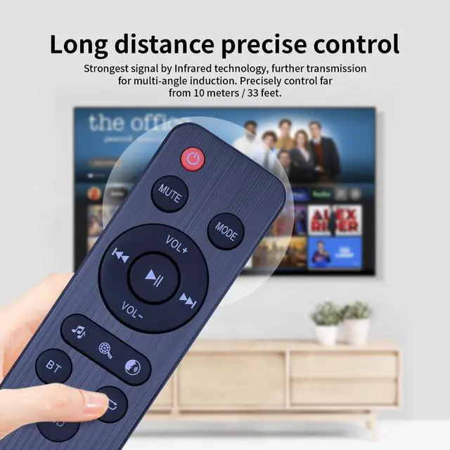 Alt view image 4 of 6 - Replacement Remote Control fit for Vmai S5 2.0CH Soundbar (Not for 2.1)