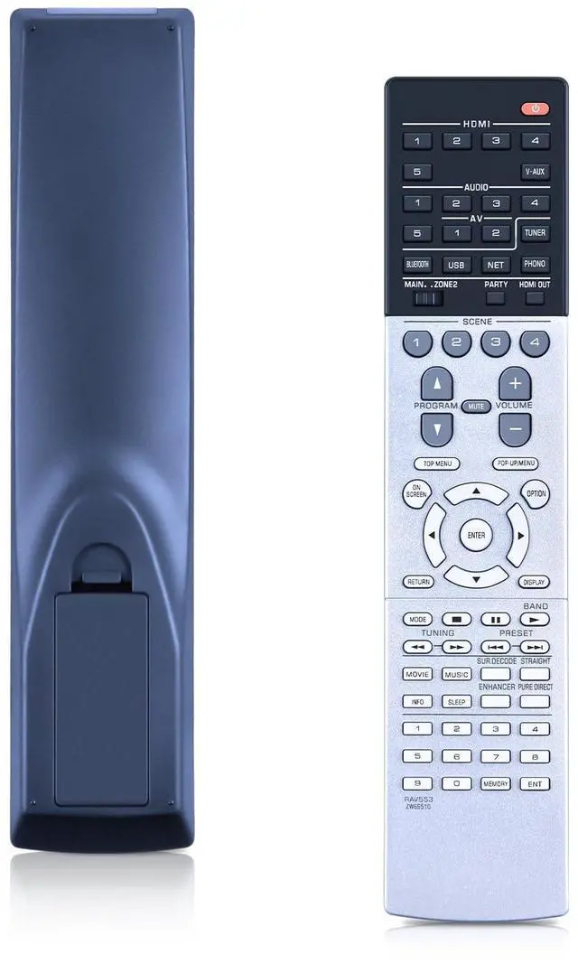 Main image of RAV553 ZW69510 Replacement Remote Control Compatible for Yamaha AV Audio Video Receiver RX-A770 RX-V683 RX-A770BL RX-V683BL RXA770 RXV683 RXA770BL RXV683BL