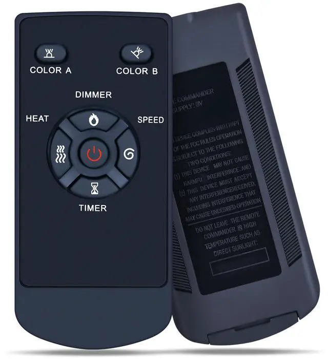 Main image of New Fireplace Replacement Remote Control Fit for R.W.Flame Electric Fireplace RFH-5001L RFH-3601L RFH-4201LC RFH-3001L RFH-7401L S230A S230B RFH-6001LH RFH-7401LA RFH-7401LB RFH-10201LA