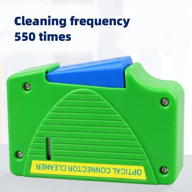 Alt view image 4 of 5 - Fiber Optic Cleaning Box, Cassette Type Cleaner for LC/SC/FC/ST Connectors, Optical Connector Ferrule End Face Wiping Tool Cleans Over 550+ Times (Green)