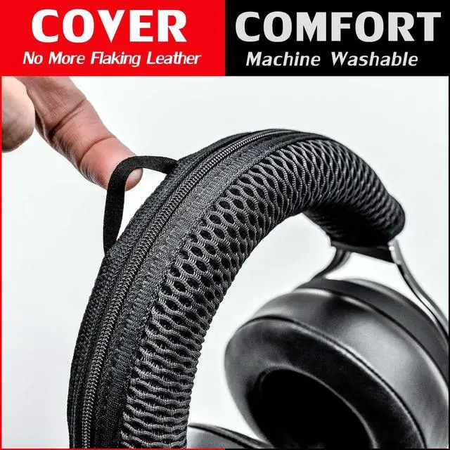 Alt view image 3 of 7 - PX7 Protective Headband Cover Compatible with PX7, PX7 S2, PX7 S2e, PX8 I Washable Breathable Mesh Fabric (Black)