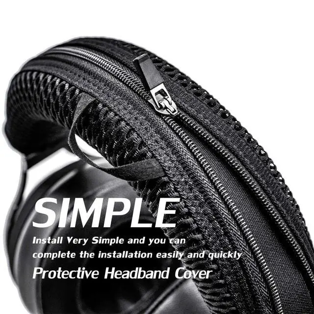 Alt view image 5 of 7 - PX7 Protective Headband Cover Compatible with PX7, PX7 S2, PX7 S2e, PX8 I Washable Breathable Mesh Fabric (Black)