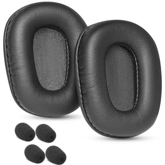 Alt view image 6 of 6 - Replacement Earpads for LEVN Bluetooth Headset LE-HS012 Cushions | with Soft Memory Foam Accessories-Black