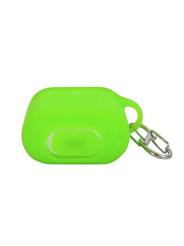 Alt view image 4 of 6 - Soft Silicone AirPods Case 2 &1 - Neon Green | Shockproof, 360° Protective Apple Airpods Case Cover with Keychain | Wireless Charging Compatible with Front LED Visible