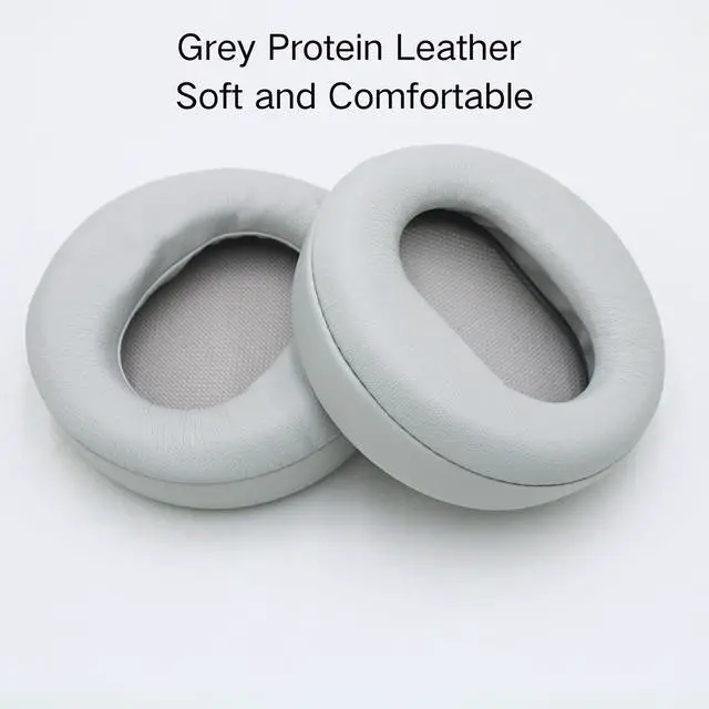 Alt view image 5 of 6 - Ear Pads Replacement - Compatible with Microsoft Surface GEN I&II Headphone | Protein Leather Ear Cushions Cups, Breathable Mesh Cover with Mounting Clips (Gray)