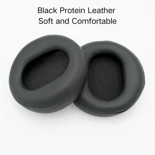 Alt view image 5 of 5 - Ear Pads Replacement - Compatible with Microsoft Surface GEN I&II Headphone | Protein Leather Ear Cushions Cups, Breathable Mesh Cover with Mounting Clips (Black)