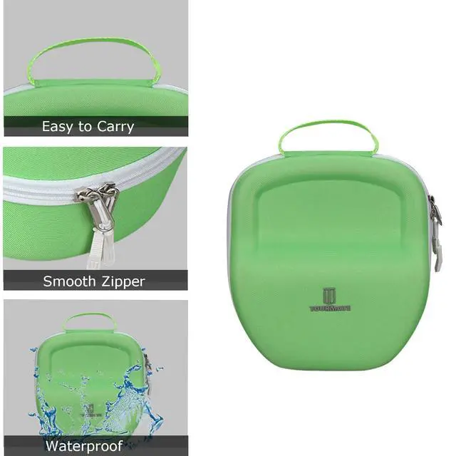 Alt view image 6 of 7 - Hard Travel Case for Gaming A20 Wireless Headset Gen 2, Protective Carrying Storage BoxCASE ONLY (Green & White)