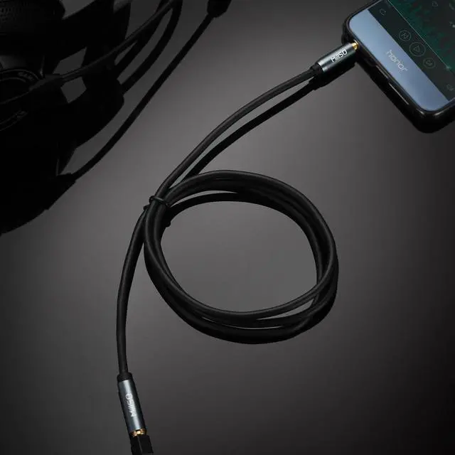 Alt view image 2 of 6 - 3.5mm Headphone Extension Cable 16FT TRS 3.5mm Male to Female Cord | Sapphire Blue, Metal Shell, Premium Stereo Audio Jack Extension Adapter Aux Cord for Headphone, Speaker, Home Stereo System